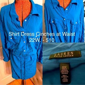 ❌SOLD❌ Ralph Lauren Shirt Dress ❌SOLD❌